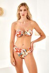 Aksesuarlı Soft Straplez Bikini Takım 