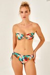 Aksesuarlı Soft Straplez Bikini Tek Üst 