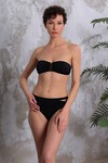 Aksesuarlı Soft Straplez Bikini Tek Üst