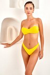 Dolgulu Straplez Bikini Tek Üst 