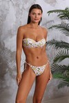 Dolgulu Straplez Bikini Tek Üst