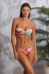 Dolgulu Straplez Bikini Tek Üst
