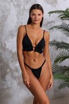 Fırfırlı Üçgen Bikini Tek Üst