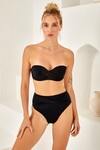 Kaplı Straplez Bikini Takım 