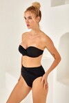 Kaplı Straplez Bikini Takım 