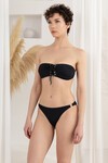 Kuşgözü Detaylı Straplez Bikini Takım