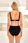 Tül Detaylı Balenli Toparlayıcı Bikini Takım 