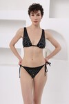 Zımbalı Brazilian Kesim Uzun Üçgen Bikini